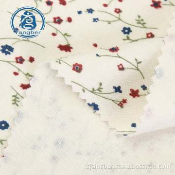 Tissu jersey simple en coton avec imprimé fleur